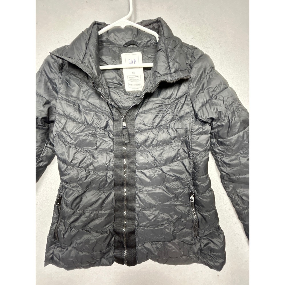 GAP ColdControl Puffer Jacket Nylon Black XS Womens
